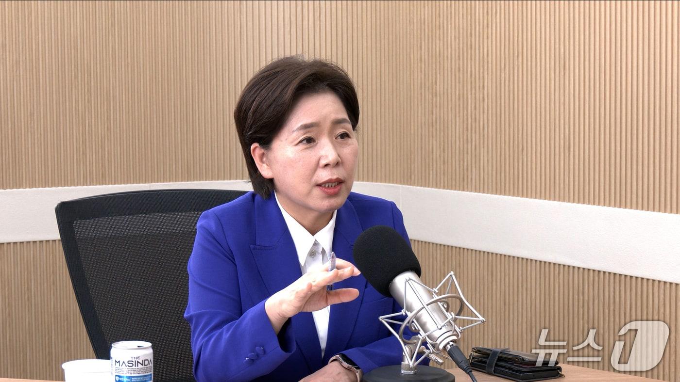 양향자 국민의힘 최고위원이 2일 뉴스1TV &#39;팩트앤뷰&#39;에 출연해 질문에 답하고 있다.