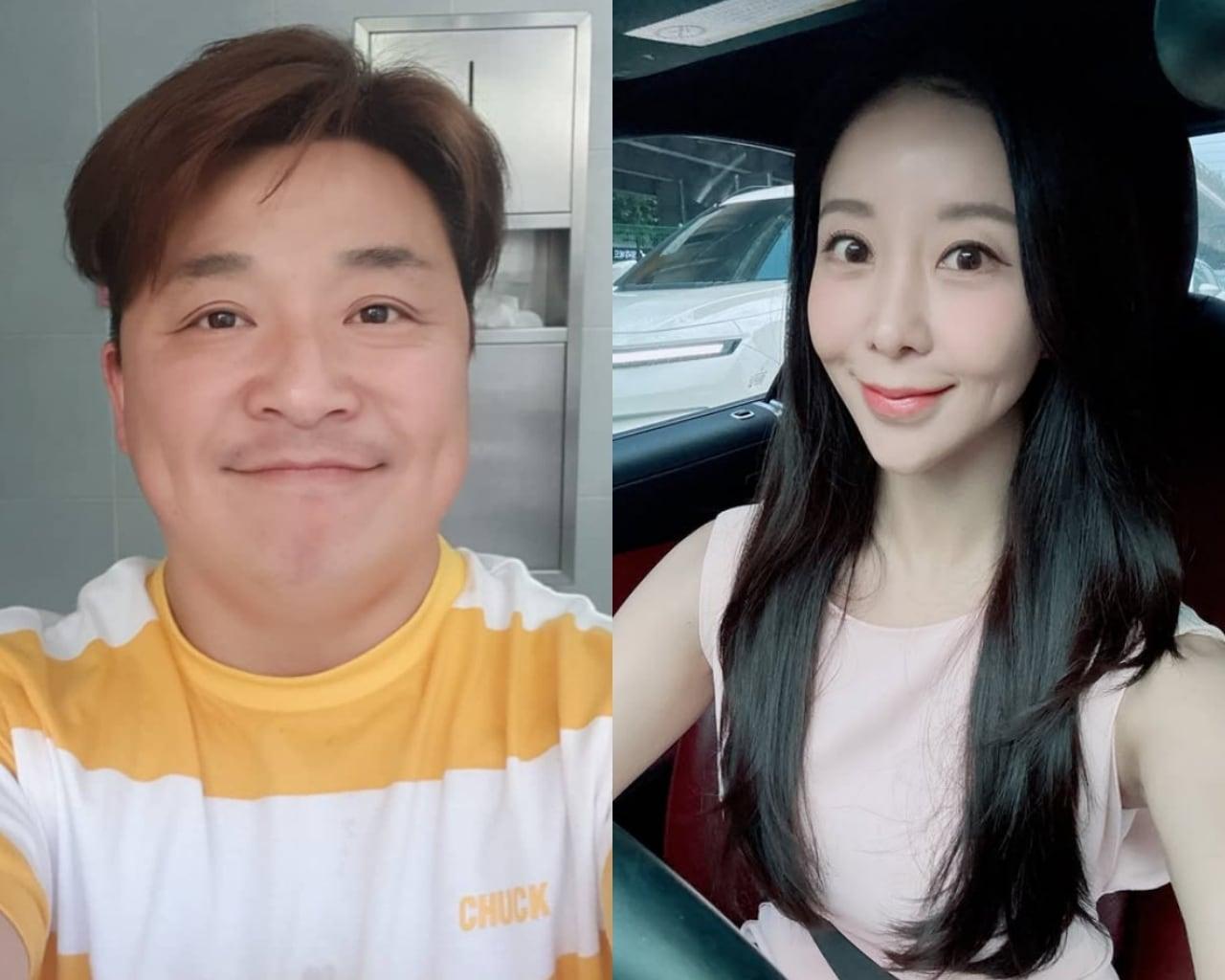 본문 이미지 - 윤정수(왼쪽), 원자현 / 인스타그램