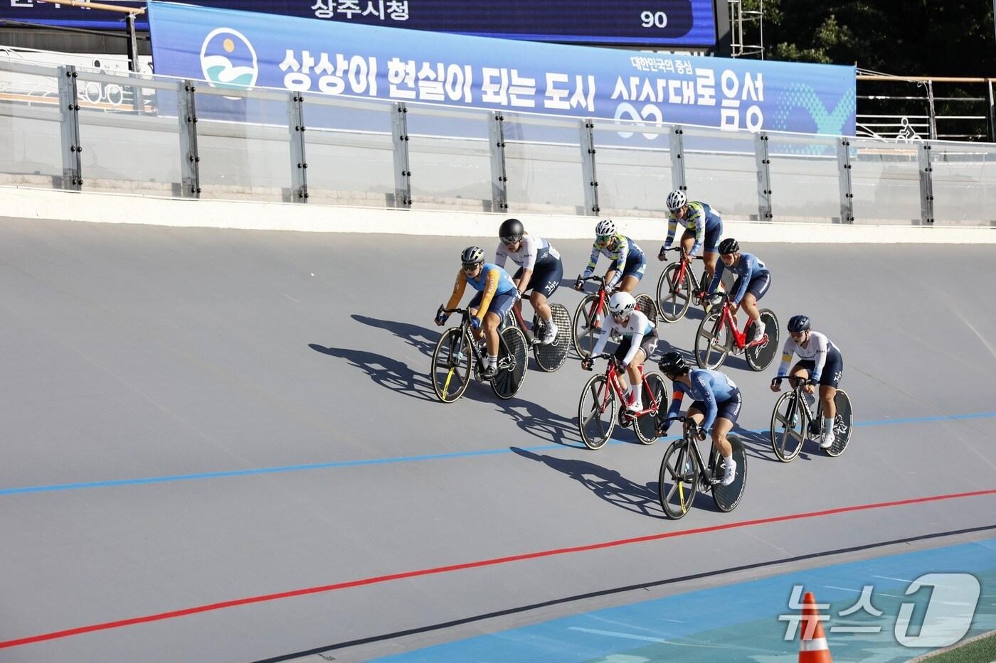 2024 음성 전국사이클대회 경기 모습.(음성군 제공. 재판매 및 DB금지)/뉴스1 