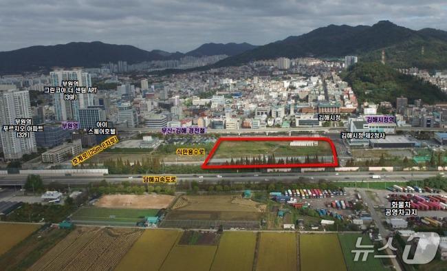 본문 이미지 - 김해시 부원동 564-1번지에 시행 중인 부원 스마트 도시개발사업구역.(김해시 제공. 재판매 및 DB금지)