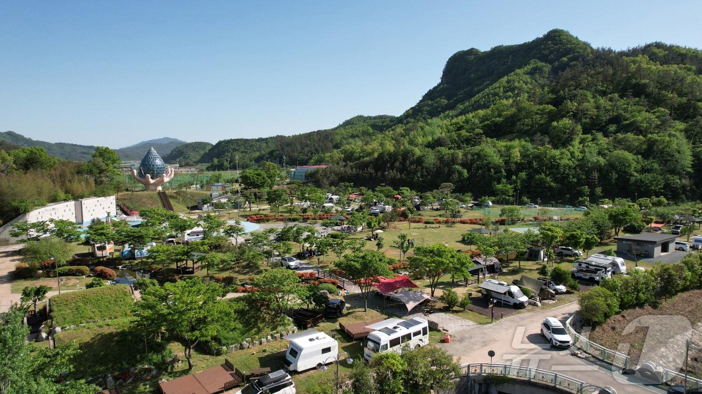 전남 장흥군 부산면에 위치한 심천공원 오토캠핑장.(장흥군 제공, 재배포 및 DB 금지)/뉴스1