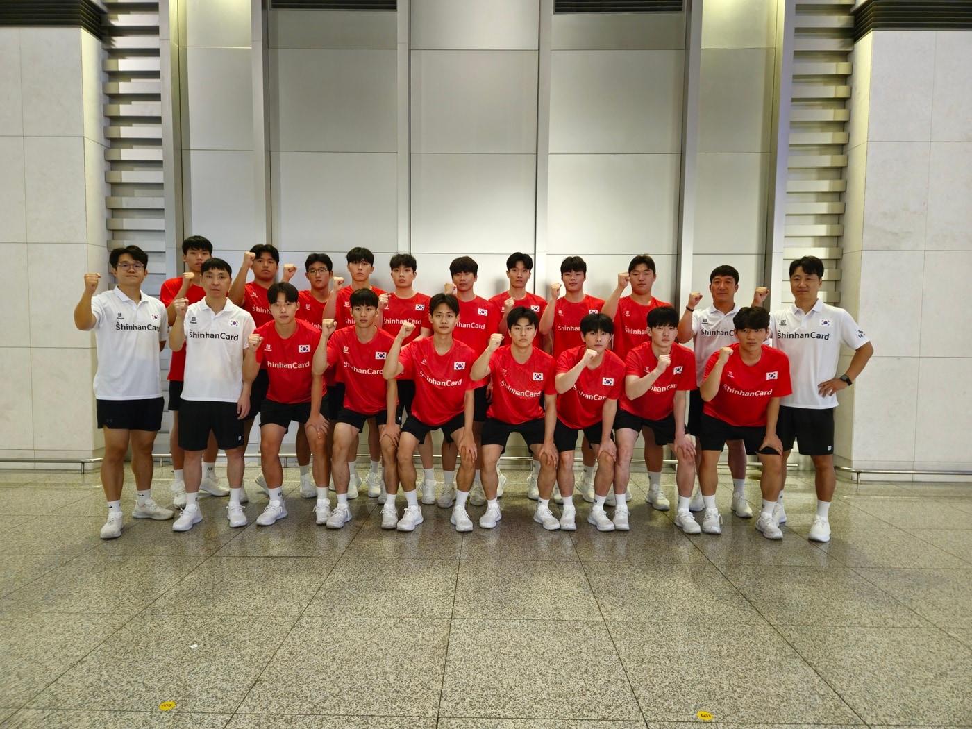 본문 이미지 -  한국 U17 핸드볼 대표팀(대한핸드볼협회 제공)