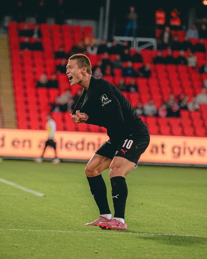 본문 이미지 - 미트윌란 공격수 조규성. (미트윌란 SNS 캡처)