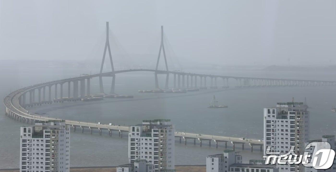 인천광역시 연수구 송도동에서 바라본 인천대교. (뉴스1 DB) 2019.1.28/뉴스1 ⓒ News1 오장환 기자