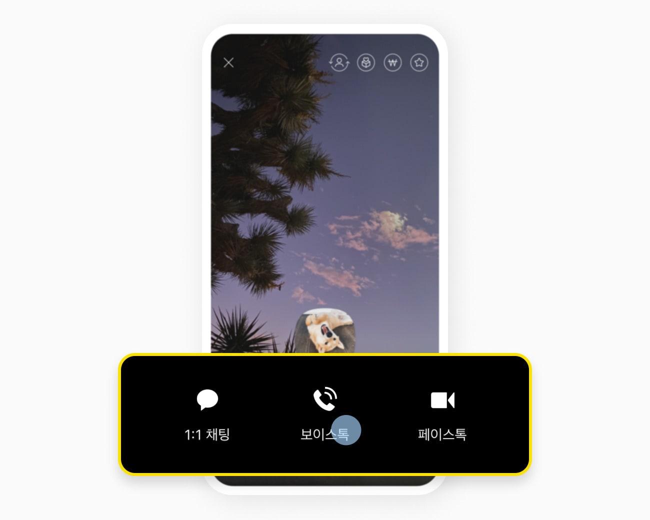 본문 이미지 - 보이스톡 예시 화면 (카카오 제공)