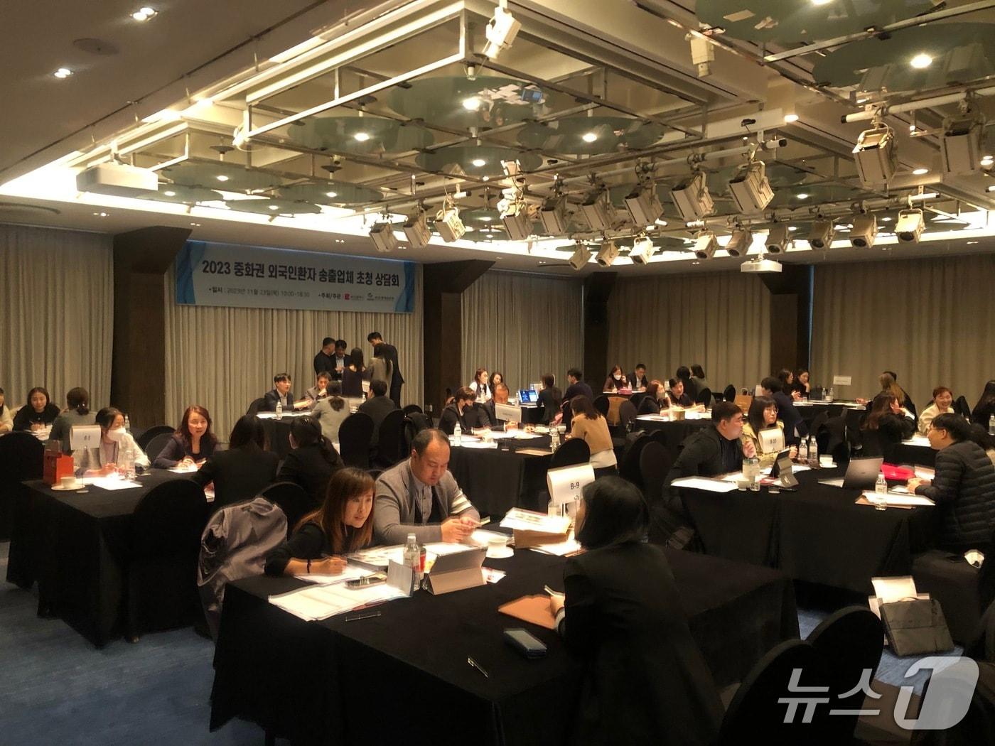 본문 이미지 - 2023년 중화권 바이어 상담 현장 모습.(경진원 제공. 재판매 및 DB 금지)
