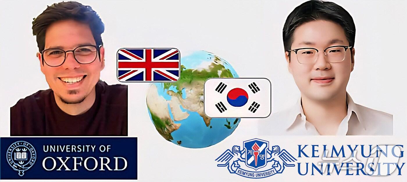 차세대 극초음속 열보호 핵심기술 공동연구에 참여하는 토비아스 헤르만 교수&#40;왼쪽&#41;와 김익현 교수. &#40;계명대 제공. 재판매 및 DB금지&#41;