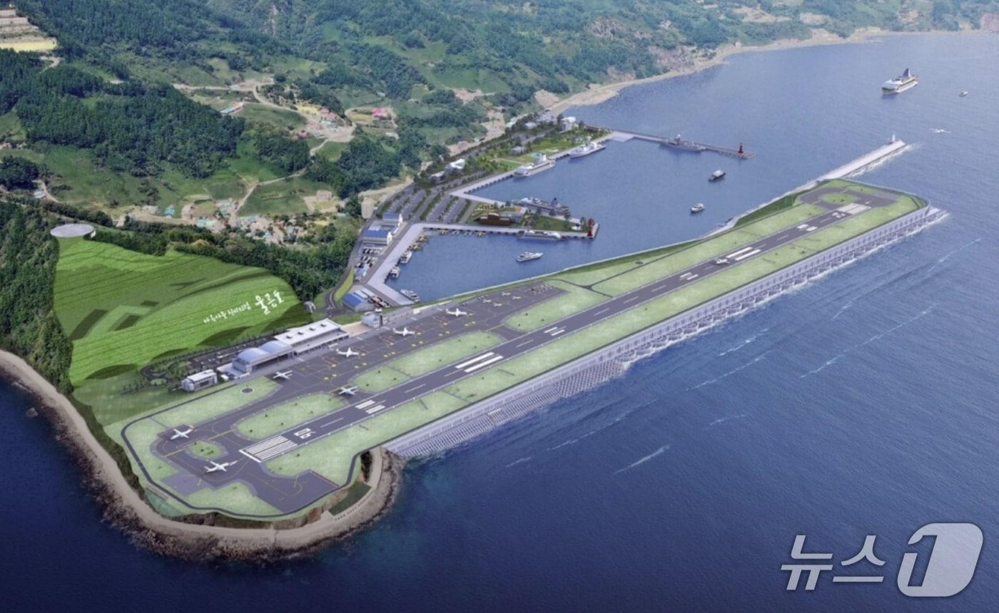 경북 울릉군 공항 조감도. (뉴스1 자료, 재판매 및 DB금지)