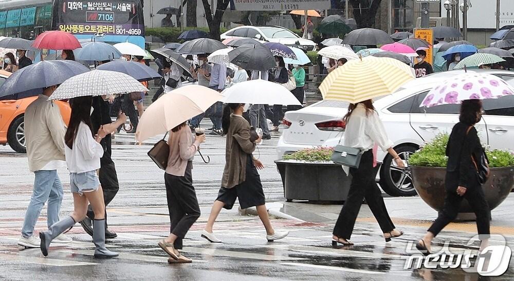 본문 이미지 - 우산을 쓴 시민들(사진은 기사 내용과 무관함) / 뉴스1 ⓒ News1