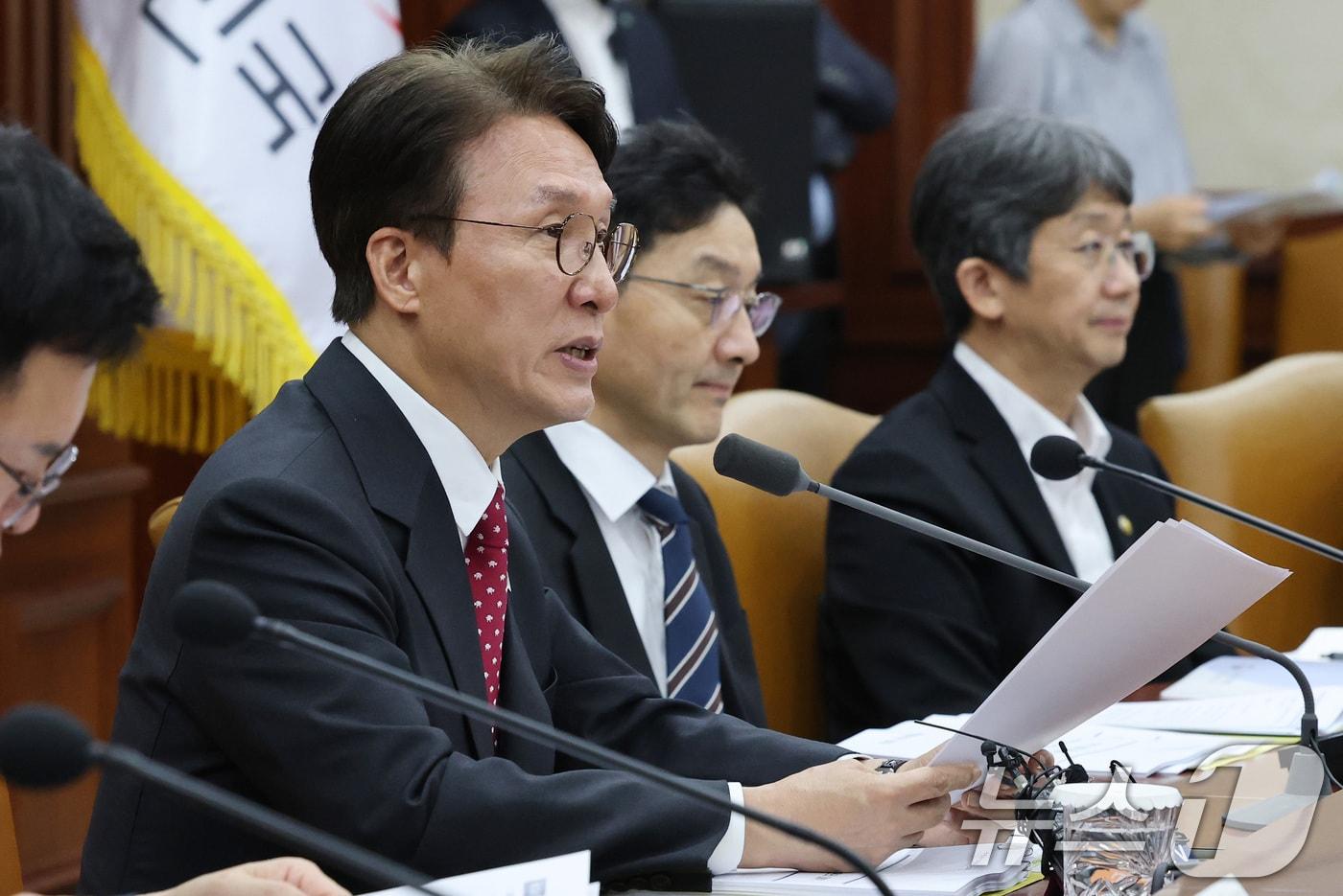 김민석 국무총리가 24일 서울 종로구 정부서울청사에서 열린 국정현안관계장관회의에서 모두발언을 하고 있다. 2025.9.24/뉴스1 ⓒ News1 임세영 기자