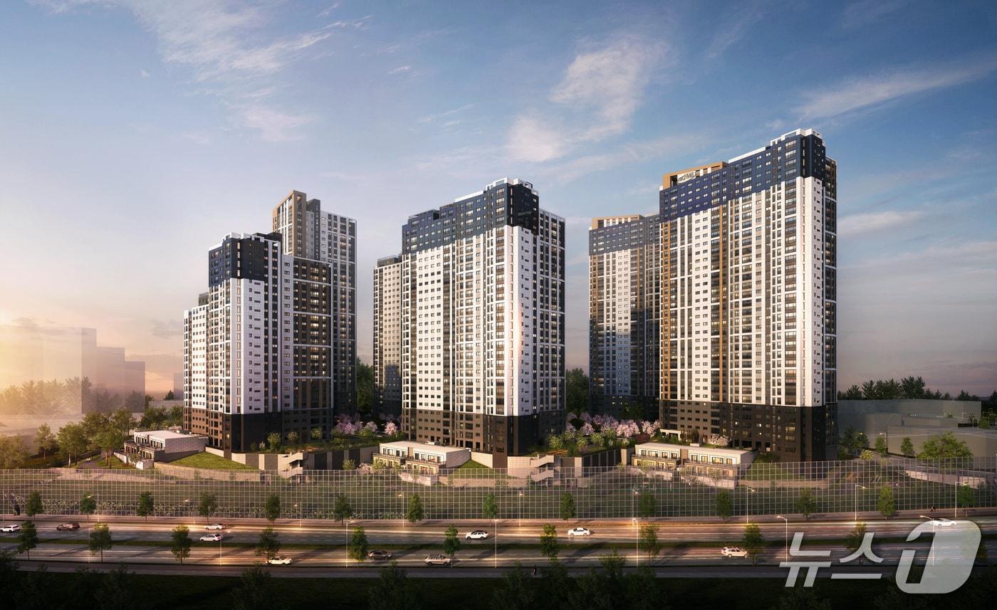 아산탕정 동일하이빌 파크레인 투시도