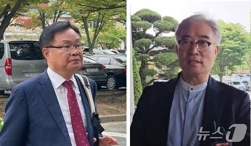 본문 이미지 - 홍남표 전 창원시장&#40;왼쪽&#41;과 조명래 전 창원시 부시장/뉴스1 DB&#40;재판매 및 DB금지&#41;
