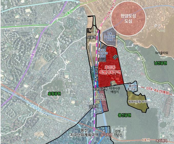 본문 이미지 - 후암동 특별계획구역 위치도&#40;서울시 제공&#41; 뉴스1 ⓒ News1 