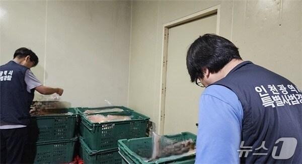 본문 이미지 - 인천시 특사경 단속 장면 (인천시 제공.재판매 및 DB금지)