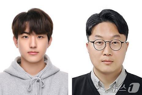 본문 이미지 - 국립한밭대학교 대학원 응용소재공학과 홍유택 대학원생(왼쪽)과 신소재공학과 김정현 교수(한밭대 제공.재판매 및 DB금지)/뉴스1