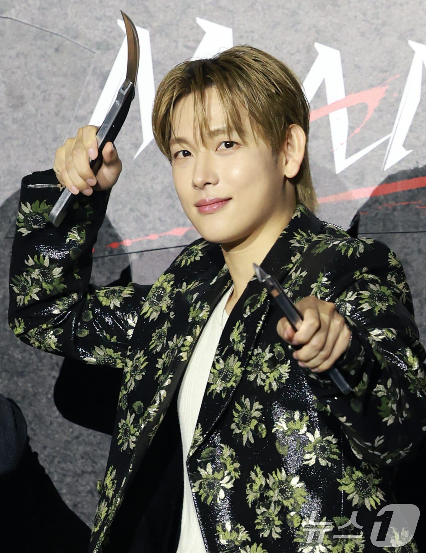 본문 이미지 - 배우 임시완이 25일 오후 서울 광진구 자양동 롯데시네마 건대입구점에서 열린 넷플릭스 영화 ‘사마귀’ 제작보고회에 참석해 포즈를 취하고 있다. 2025.9.25/뉴스1 ⓒ News1 권현진 기자