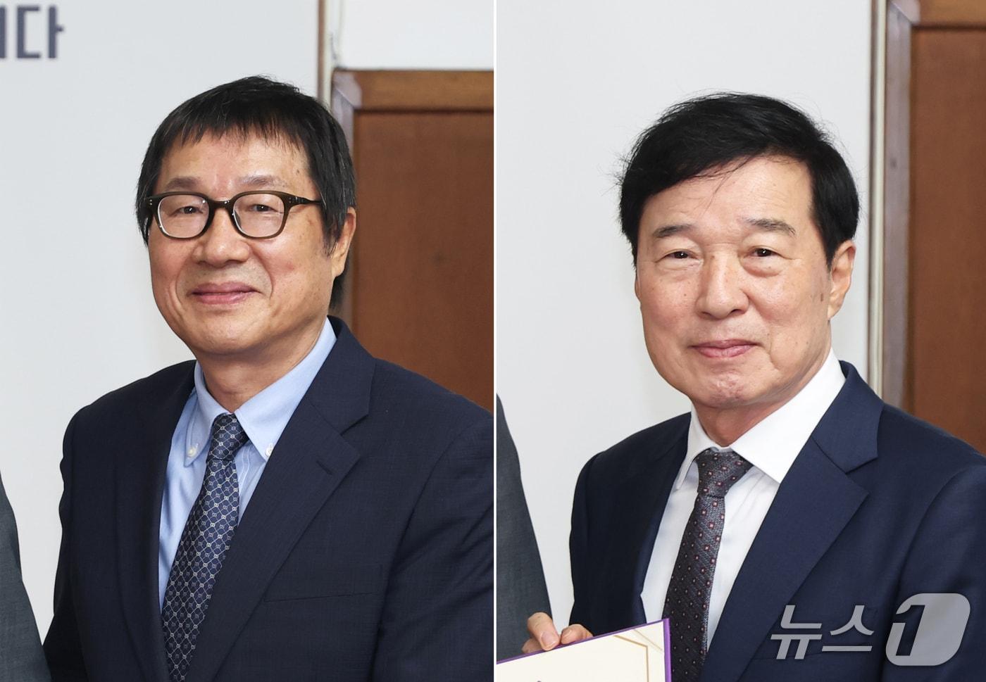 김경식 충북문화재단 대표이사(왼쪽)와 김순구 충북개발공사 사장