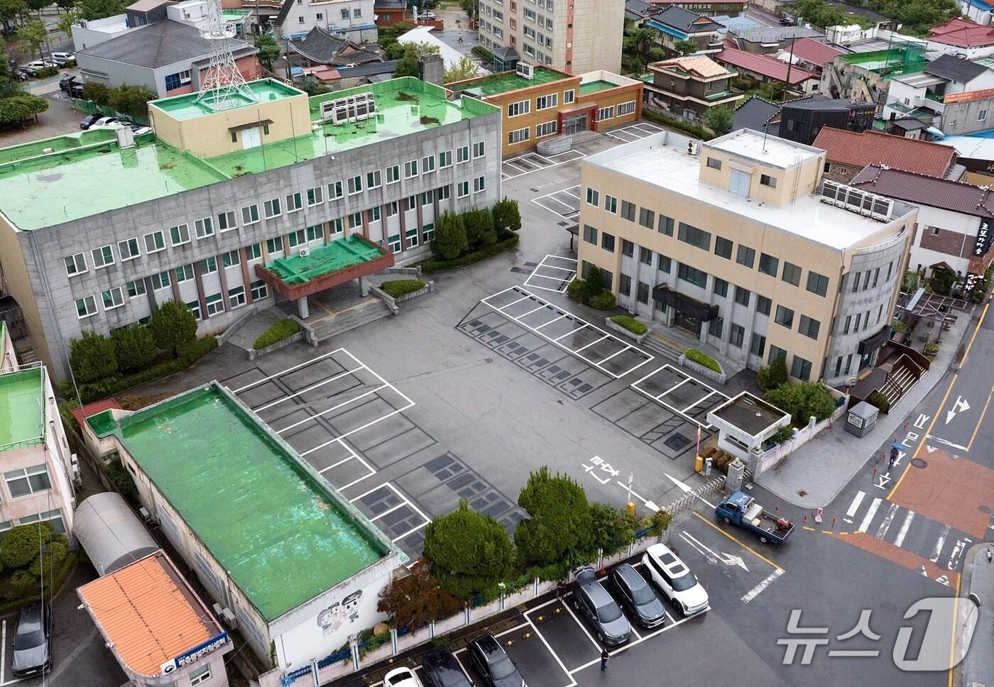 10월1일부터 공영주차장으로 개방되는 전북 정읍시 옛 정읍경찰서 부지 전경.&#40;정읍시 제공. 재판매 및 DB금지&#41;/뉴스1  