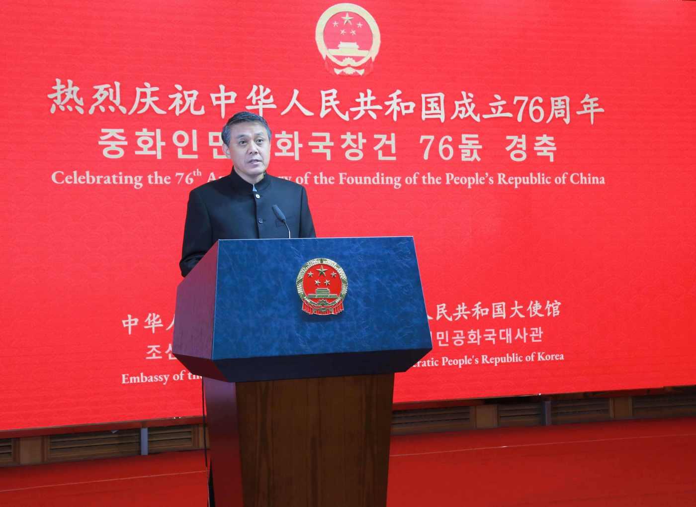 본문 이미지 - 왕야쥔 주북 중국대사. &#40;주북 중국대사관 홈페이지 갈무리&#41;