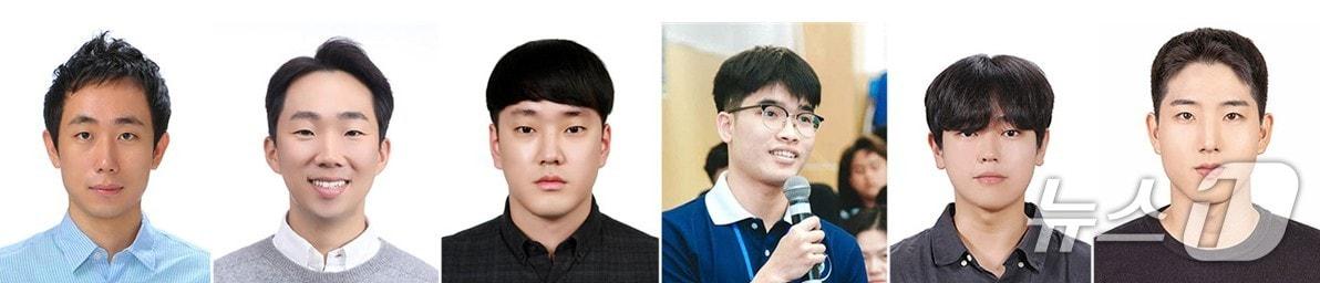 본문 이미지 - 왼쪽부터 국립한밭대 노진성 교수, 국립공주대 김중배 교수, 임재현 박사과정, Bang Nguyen Xuan 석사과정, 김대희, 김도윤 학부생