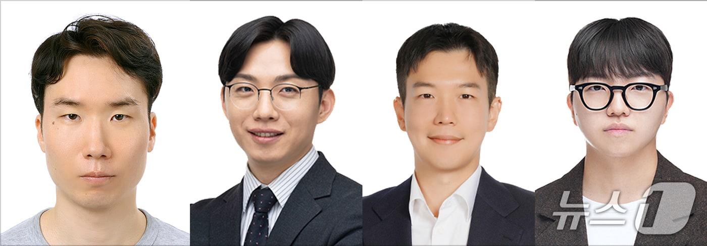 본문 이미지 - (왼쪽부터) 연세대 인공지능융합대학 서영빈 연구원, 여진영 교수, 김재형 교수, 이동하 교수 (연세대학교 제공)