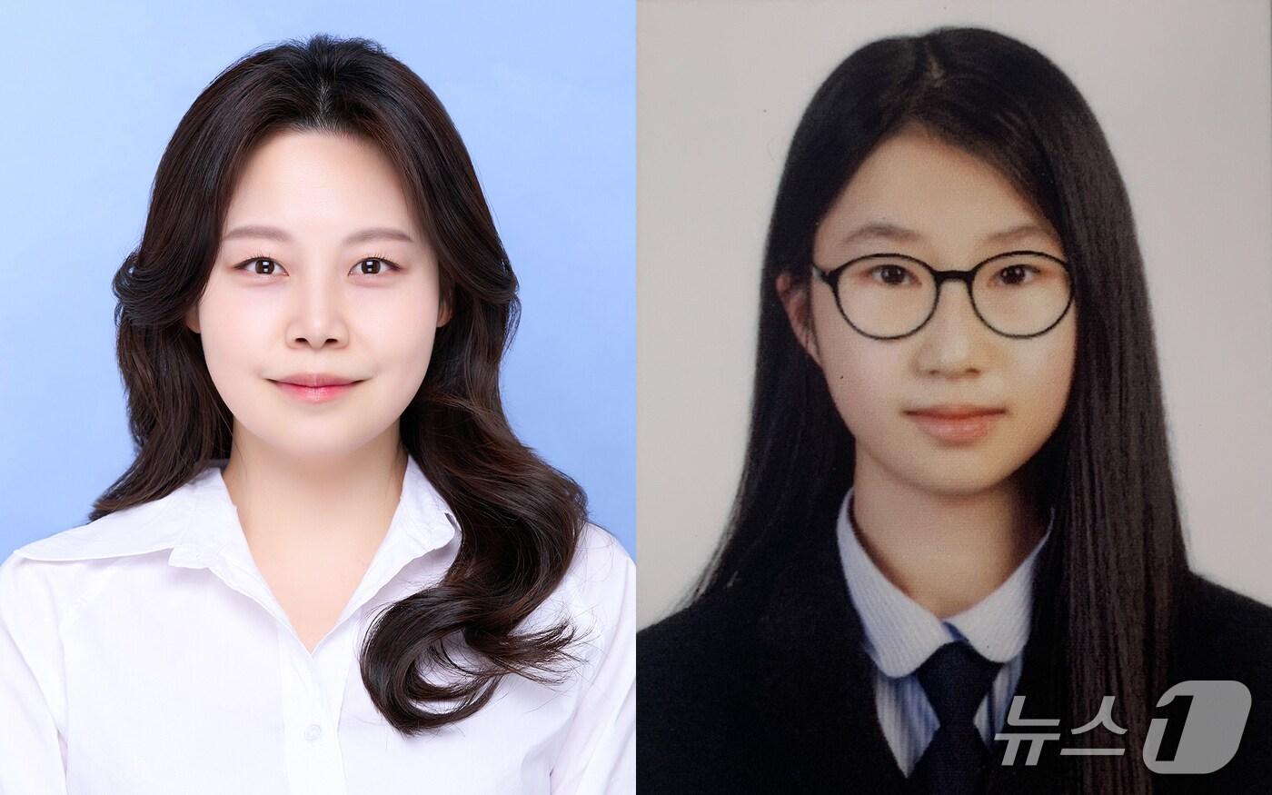 제60회 기능경기대회에서 대통령상을 수상한 김다인 씨&#40;왼쪽&#41;, 국무총리상을 수상한 김규민 씨. &#40;울산시 제공. 재판매 및 DB 금지&#41; /뉴스1