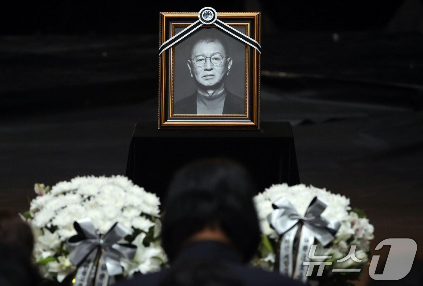 코미디언 고(故) 전유성 영정 ⓒ News1 김명섭 기자