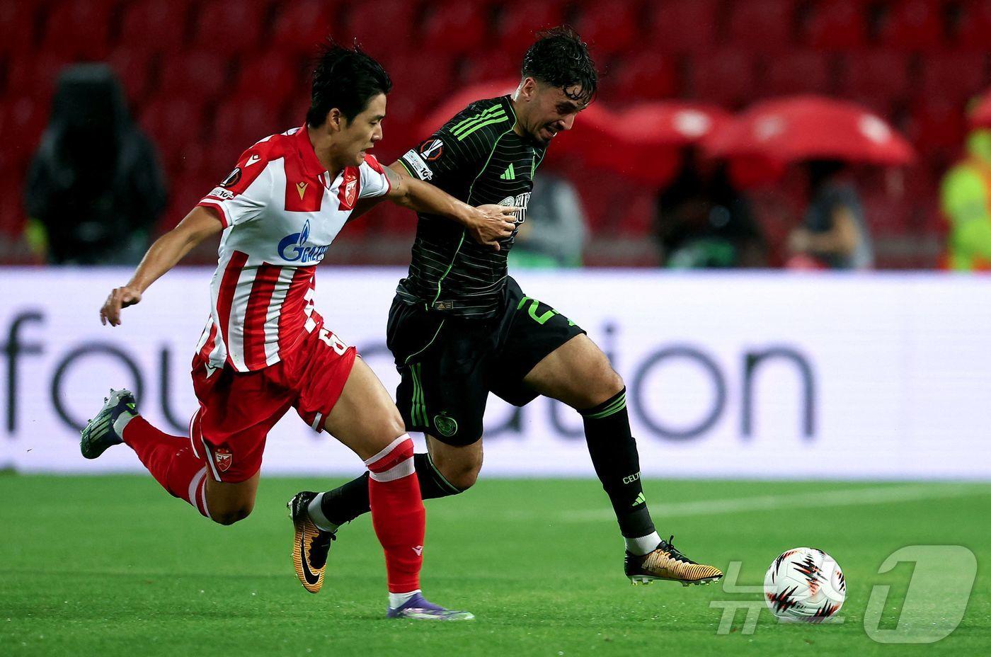 즈베즈다 설영우.  ⓒ AFP=뉴스1