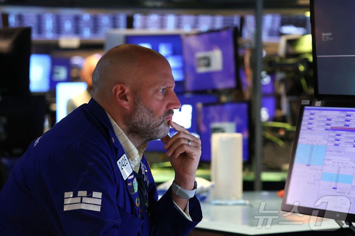 뉴욕증권거래소 트레이더 ⓒ AFP=뉴스1