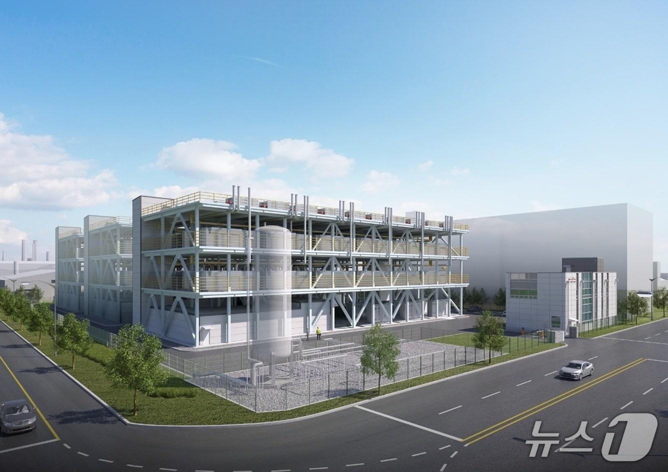 본문 이미지 - 울산하이드로젠파워 2호 조감도.&#40;롯데SK에너루트 제공&#41;