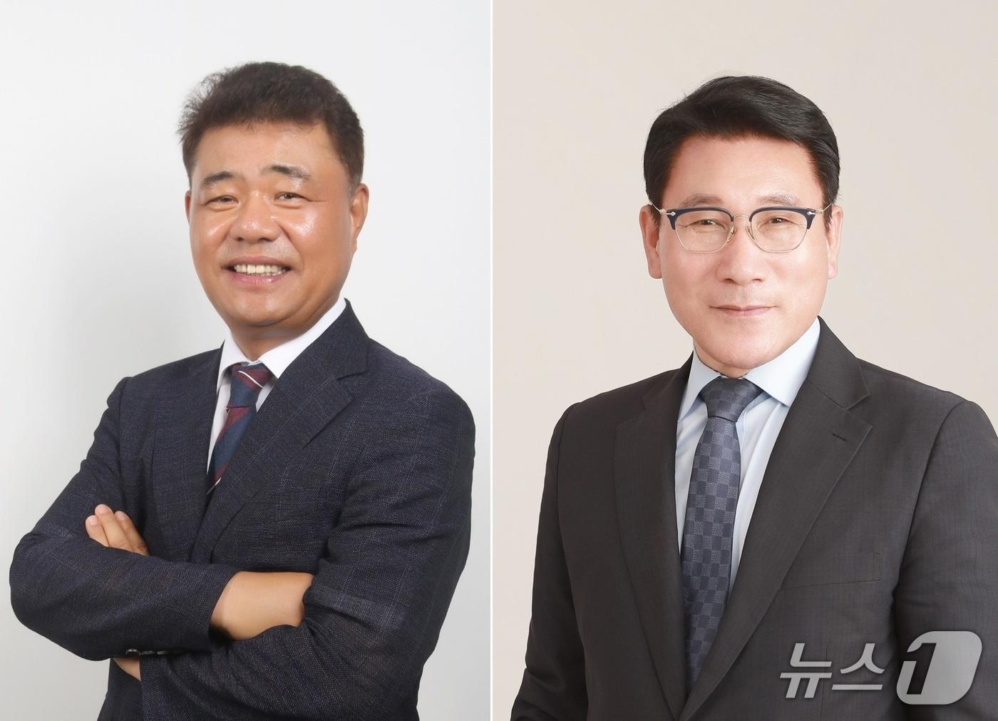 본문 이미지 - 왼쪽부터 이준기 수광산업 대표, 이향천 에이치케이 대표