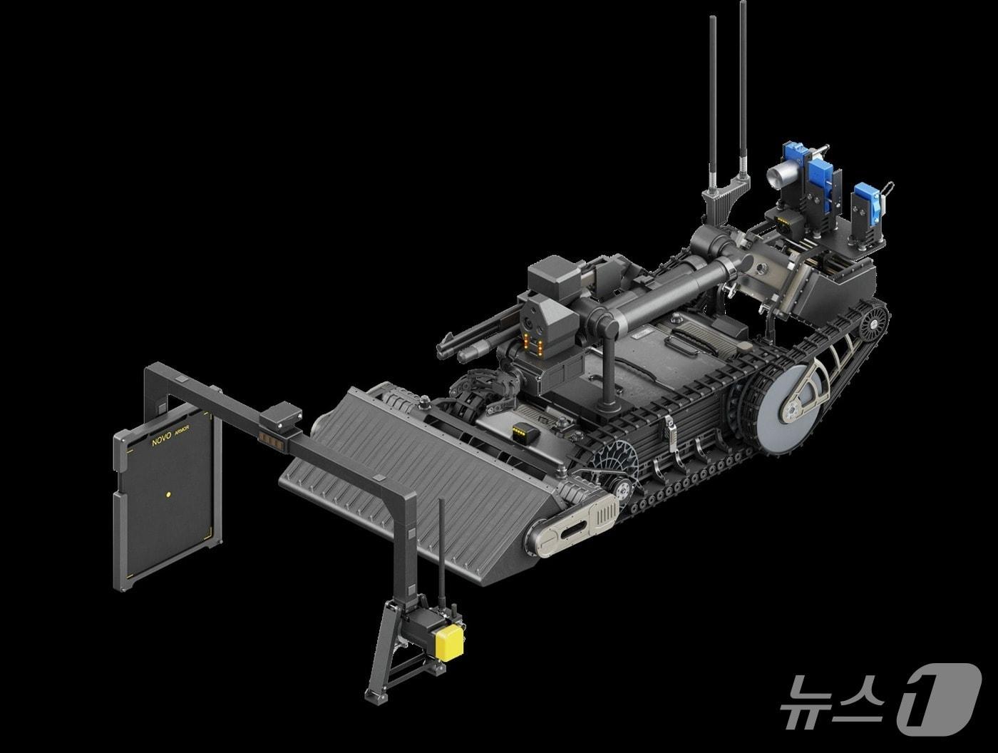 본문 이미지 - 폭발물 탐지·제거 로봇 통합형. (방위사업청 제공)