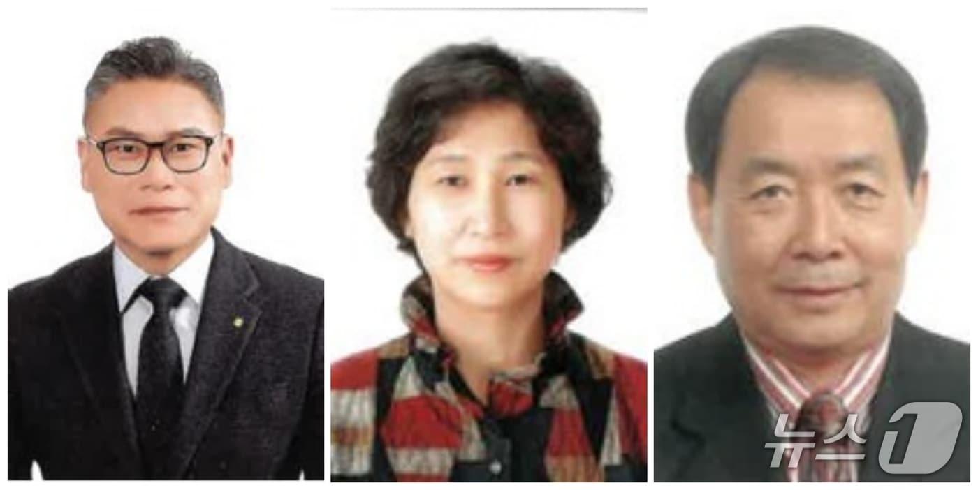 김제 시민의장 수상자. 사진 왼쪽부터 신광식, 손미자, 선은탁 씨.&#40;김제시 제공. 재판매 및 DB금지&#41;