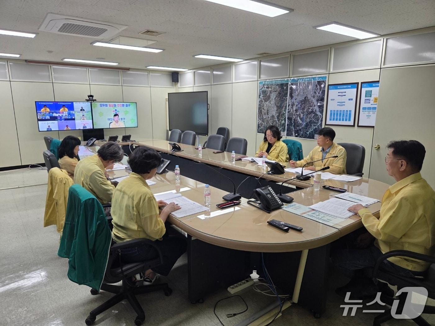본문 이미지 - 대전 중구가 재난안전대책본부를 가동했다.(중구 제공. 재판매 및 DB금지)/뉴스1