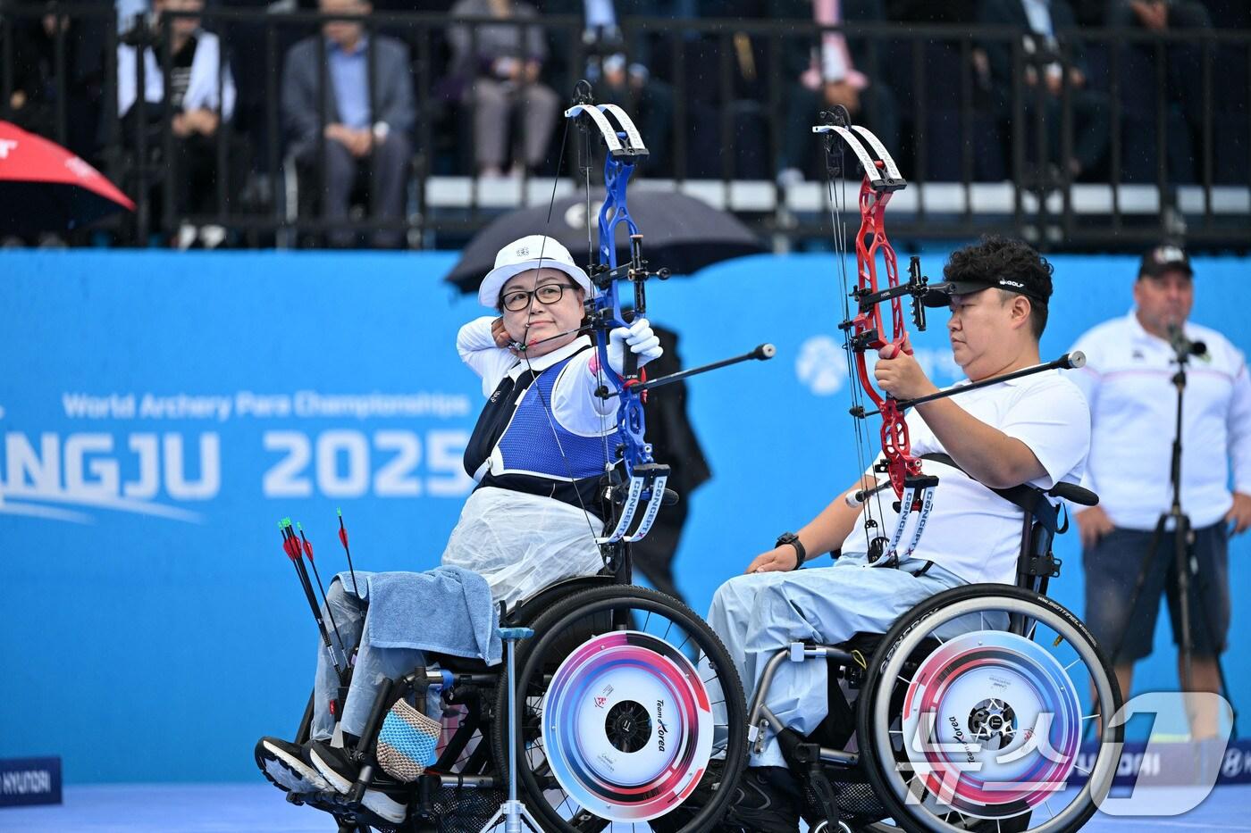 세계장애인양궁선수권대회 김옥금 선수.&#40;광주시 제공. 재판매 및 DB 금지&#41; ⓒ News1 박준배 기자