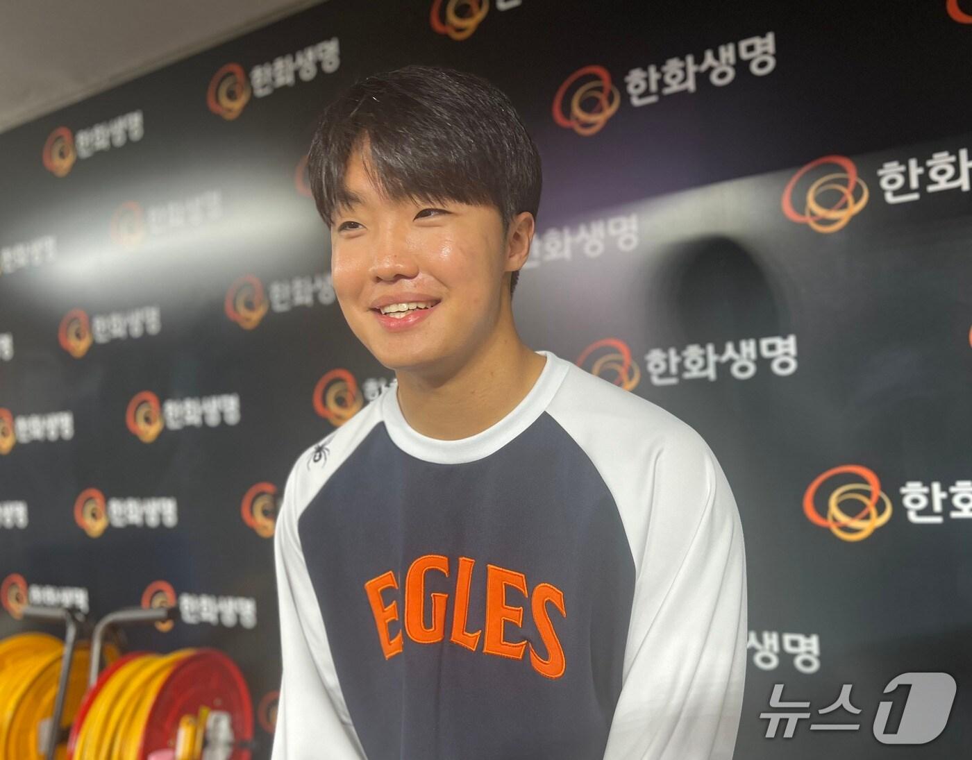 본문 이미지 - 한화 이글스 투수 정우주. 2025.9.29/뉴스1 ⓒ News1 이상철 기자