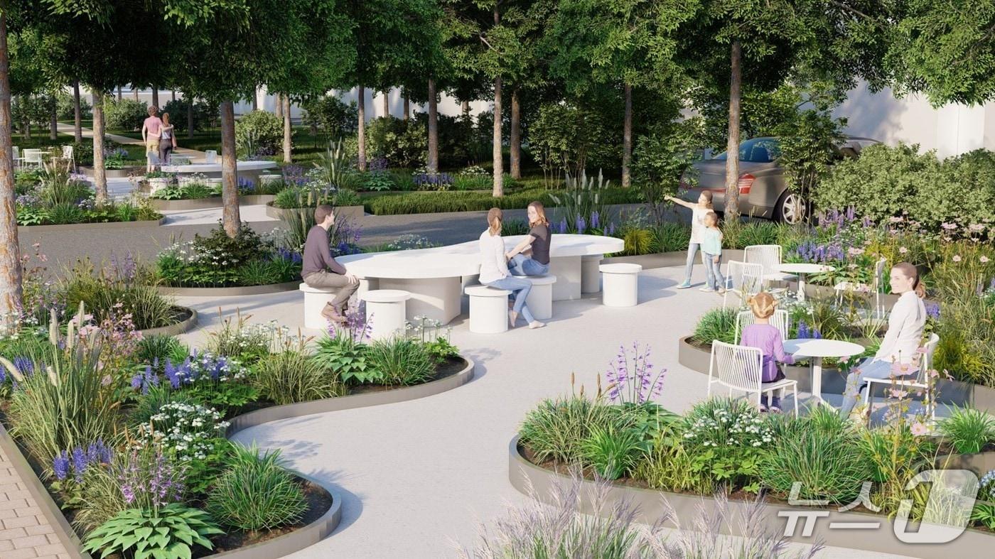 경부고속도로 녹지.(서울시 제공)