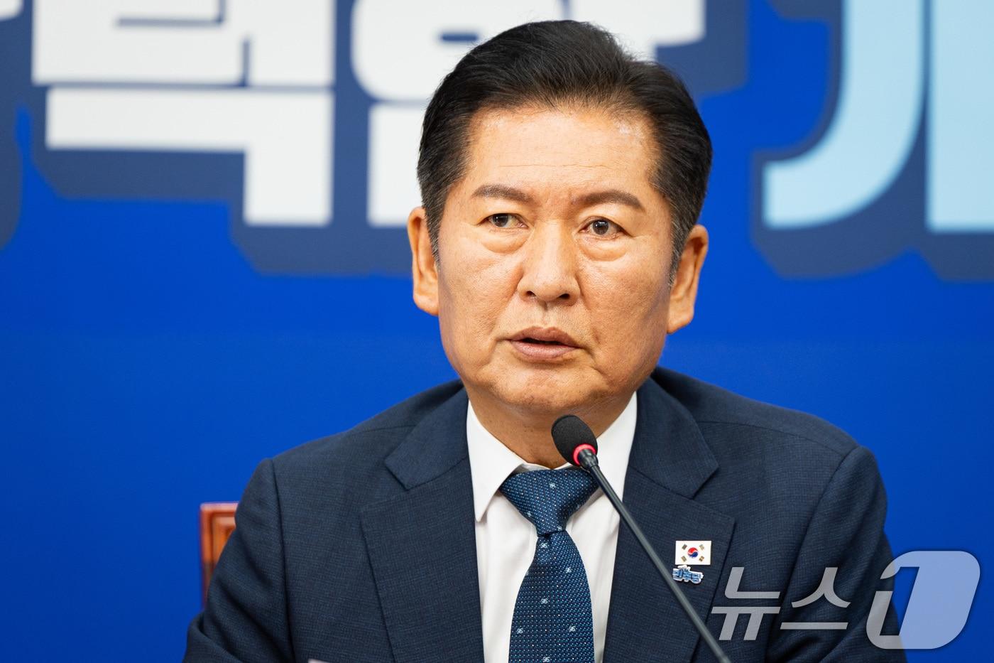 정청래 더불어민주당 대표가 3일 서울 여의도 국회에서 열린 최고위원회의에서 모두 발언을 하고 있다. 2025.9.3/뉴스1 ⓒ News1 유승관 기자