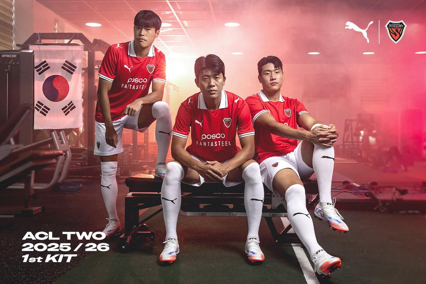 본문 이미지 - 포항스틸러스가 ACL2 무대에서 착용할 새 유니폼을 공개했다. (포항 제공)