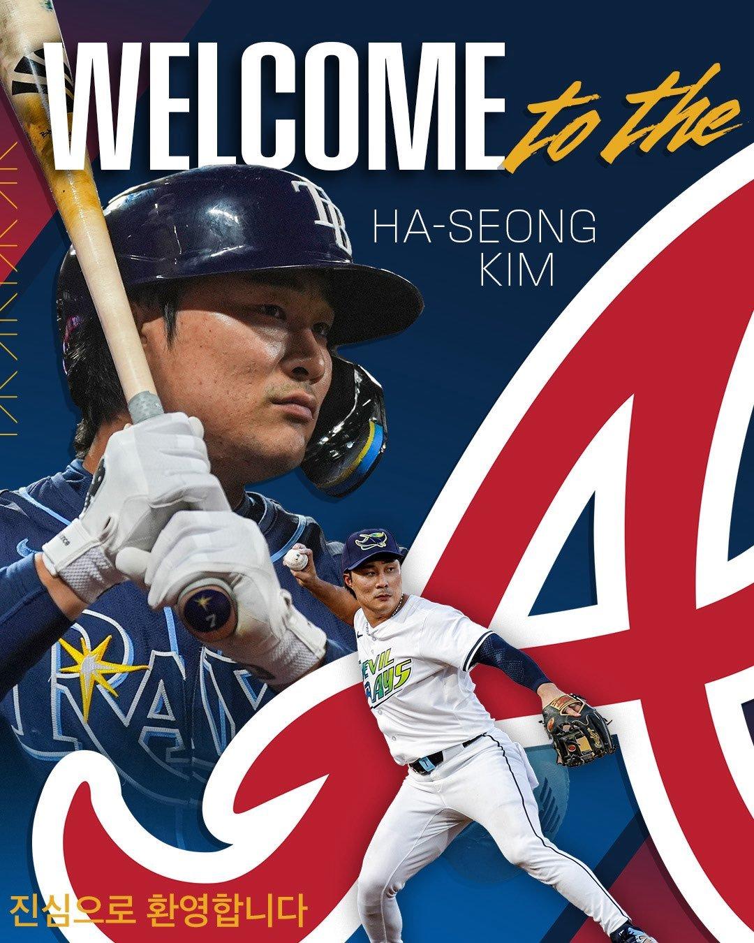 본문 이미지 - 애틀랜타 브레이브스 데뷔전에서 멀티히트를 기록한 김하성&#40;30&#41;. &#40;애틀랜타 SNS 캡처&#41;