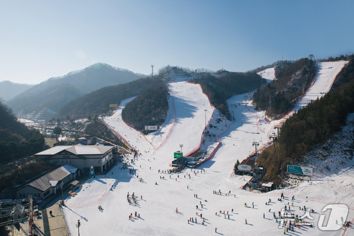 강원 춘천 엘리시안강촌 스키장.&#40;엘리시안 강촌 제공. 재판매 및 DB금지&#41;/뉴스1
