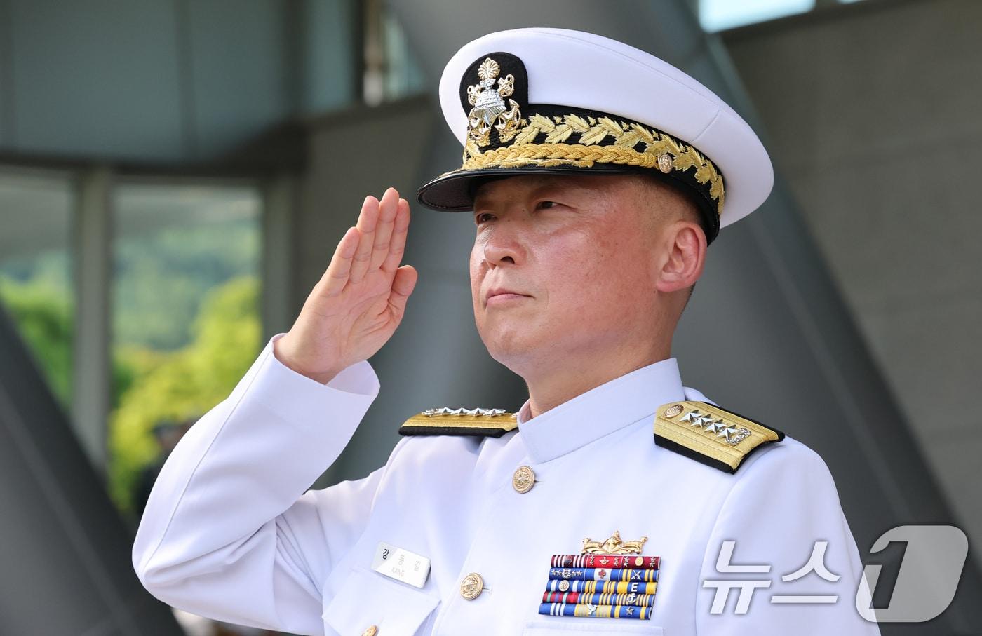 본문 이미지 - 강동길 해군참모총장. 2025.9.3 ⓒ 뉴스1 김기태 기자