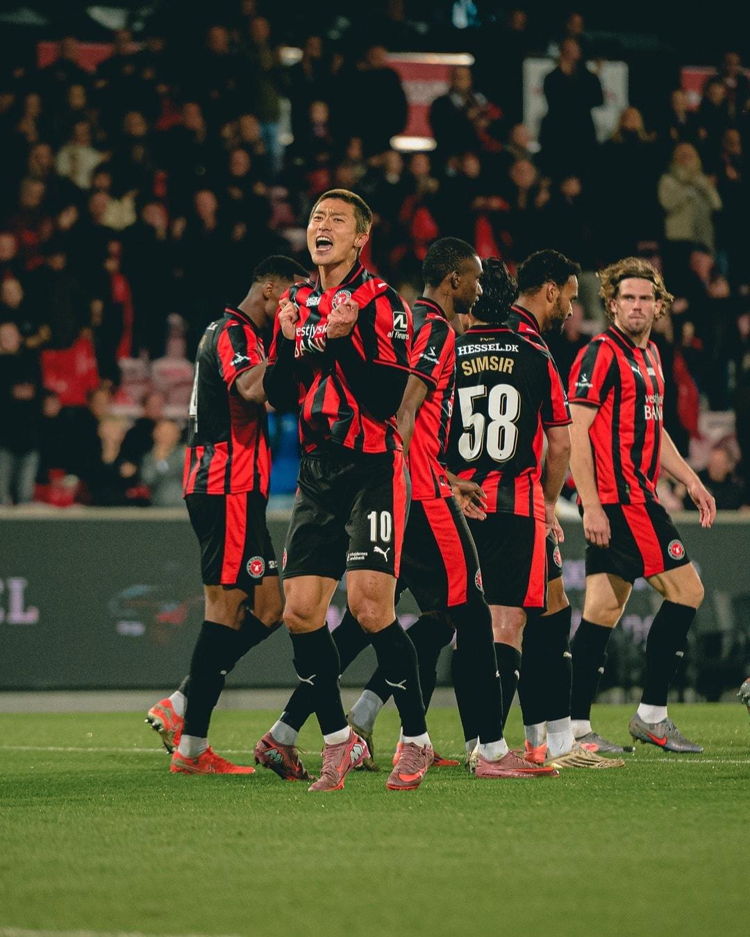 본문 이미지 - 미트윌란 공격수 조규성. &#40;미트윌란 페이스북 캡처&#41;