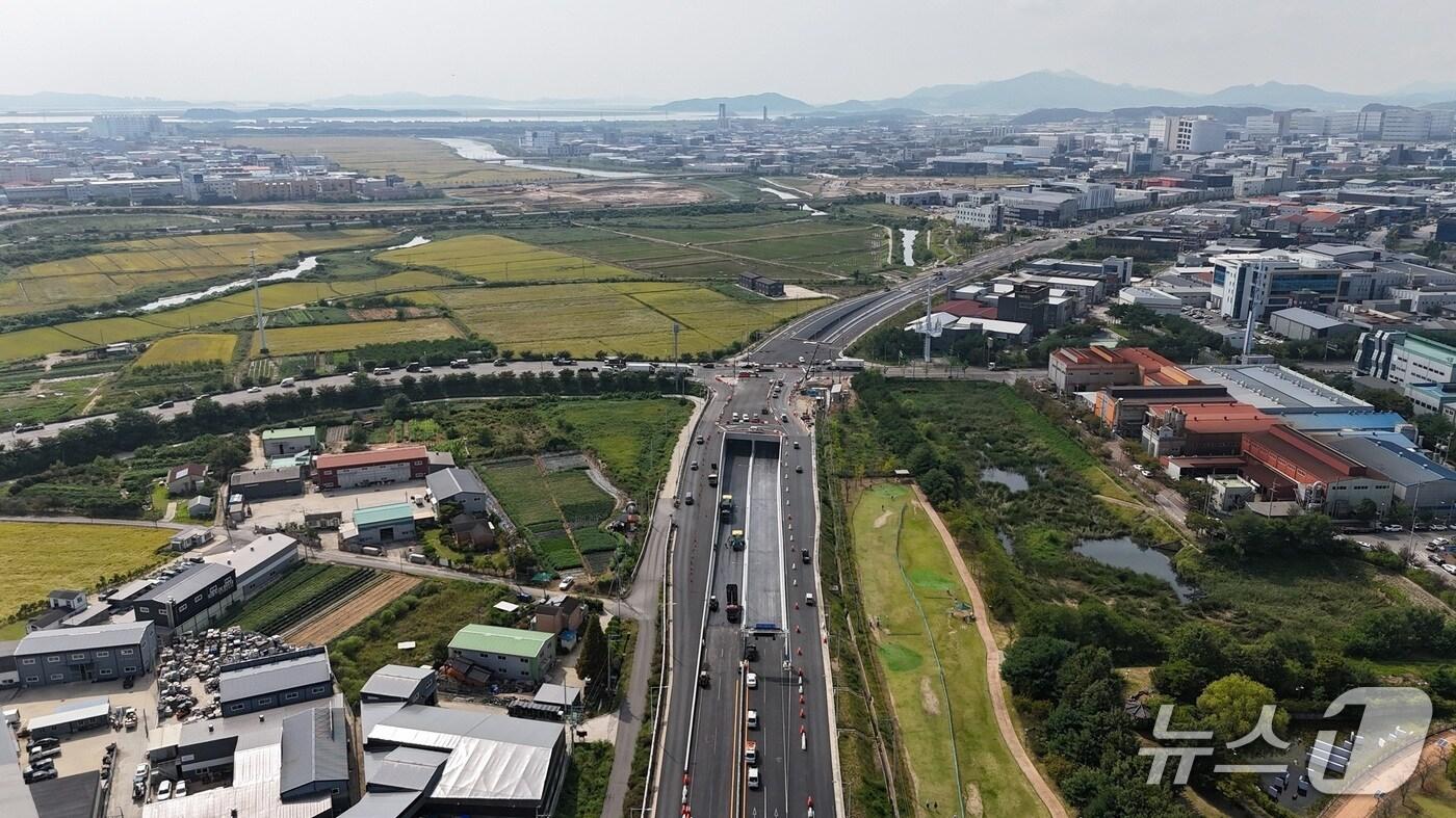 본문 이미지 - 국지도 84호선 양촌산단 교차로 지하차도. (경기도 제공, 재판매 및 DB금지)