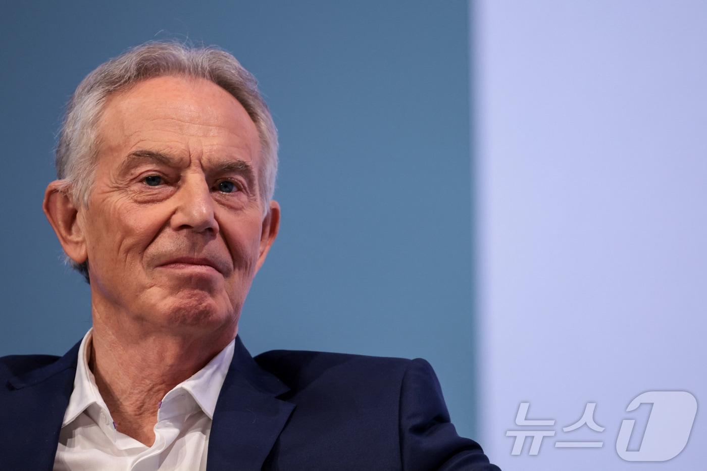 2024년 7월 9일 영국 런던에서 열린 토니 블레어 글로벌 체인지 연구소의 연례 &#39;퓨처 오브 브리튼&#39; 회의에 참석한 토니 블레어 전 영국 총리. 2024. 07. 09. ⓒ 로이터=뉴스1 ⓒ News1 양은하 기자