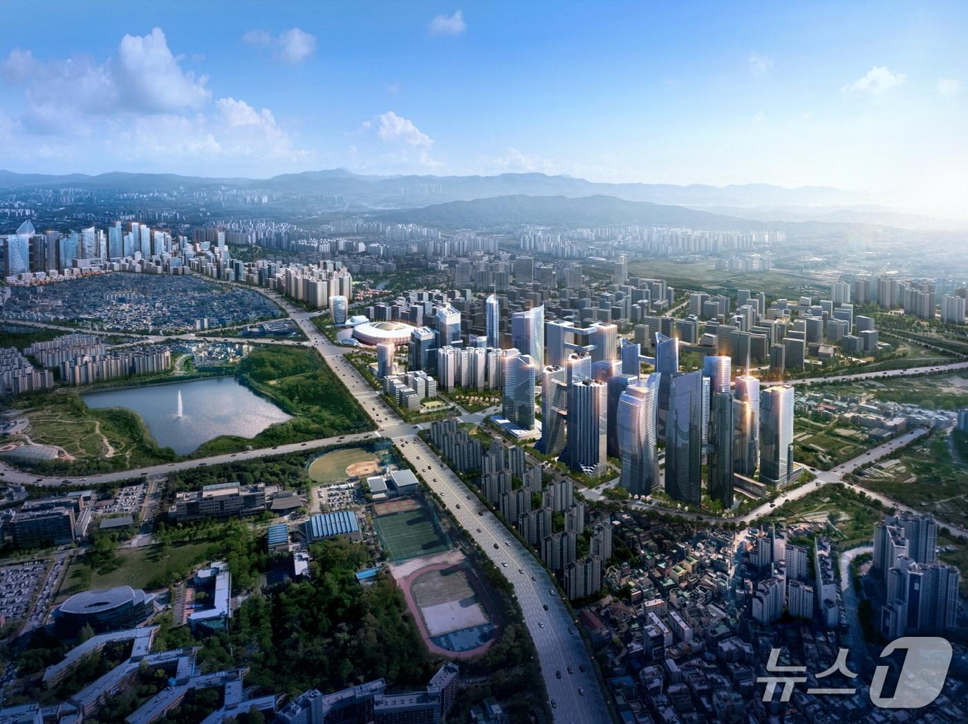 본문 이미지 - 경기 수원특례시 경제자유구역 조감도. (수원특례시 제공. 재판매 및 DB 금지) 2025.9.30/뉴스1