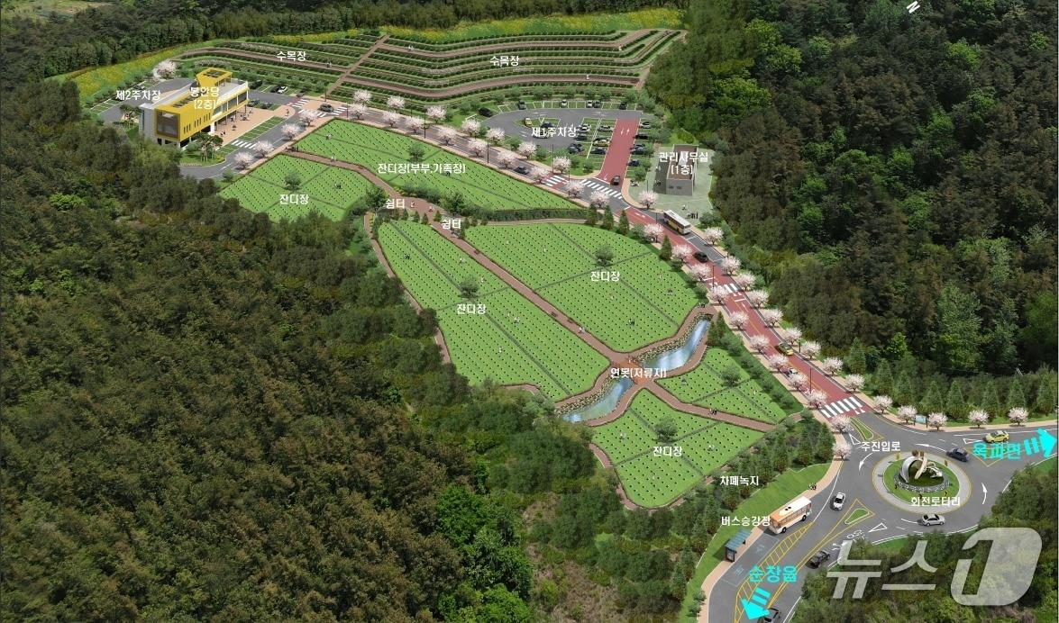 본문 이미지 - 전북 순창군 공설추모공원 조성사업 조감도.&#40;순창군 제공. 재판매 및 DB금지&#41;/뉴스1