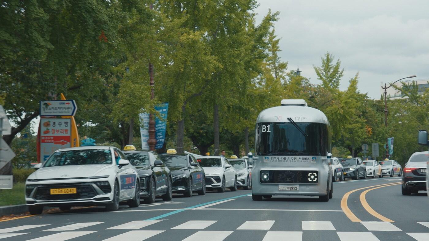경주에서 열리는 APEC 기간 동안 운영될 자율주행차량.&#40;국토교통부 제공&#41;.뉴스1 ⓒ News1