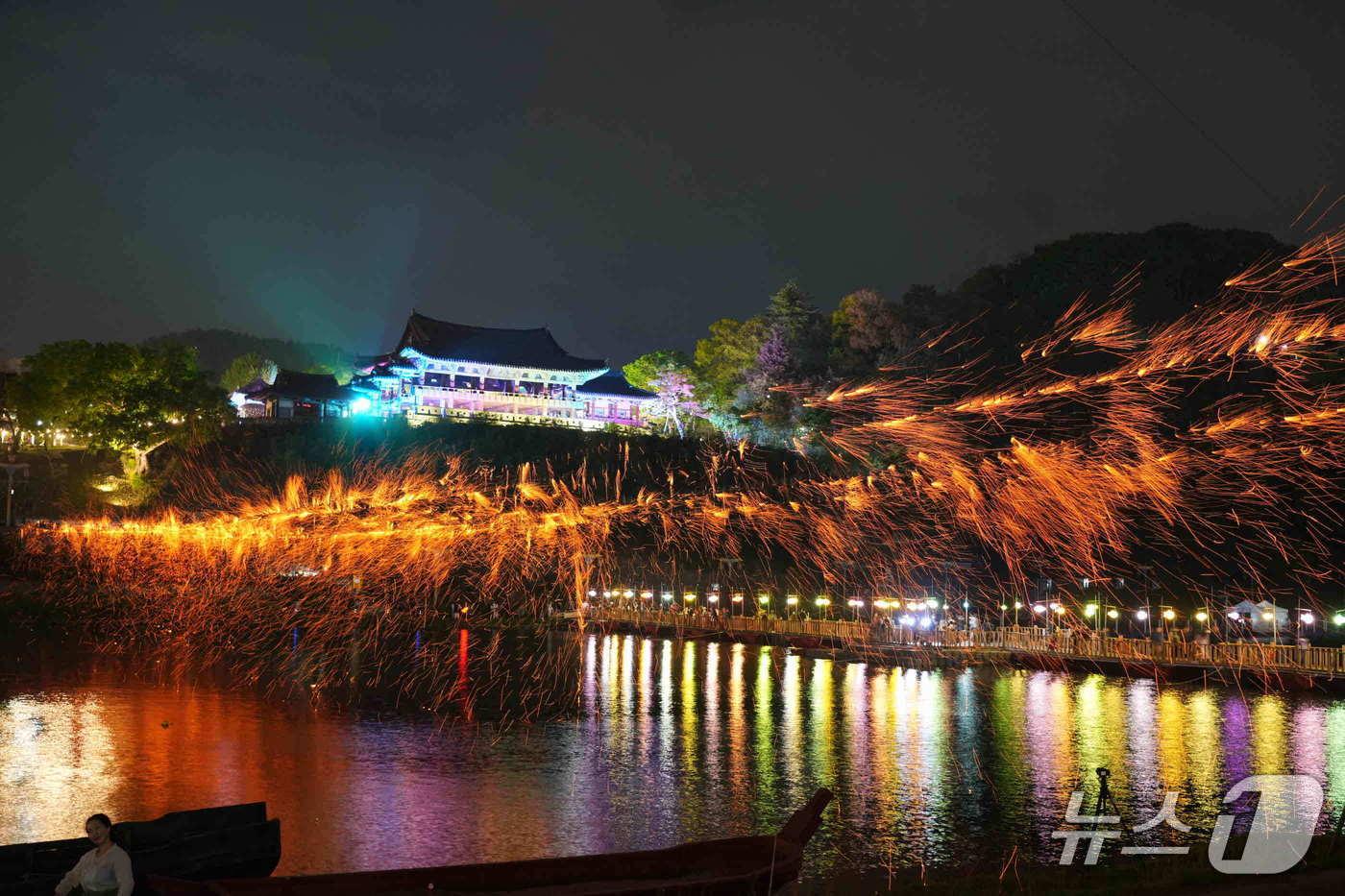 밀양 어화 줄불놀이 행사.&#40;밀양시 제공. 재판매 및 DB금지&#41;