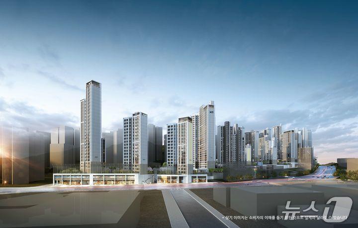 본문 이미지 -  경기 광명시 &#39;철산역 자이&#39; 투시도 &#40;GS건설 제공&#41; 뉴스1ⓒ news1 